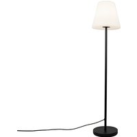 Außen Stehlampe schwarz mit weißem Schirm 35 cm IP65 - Virginia von QAZQA