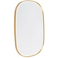 Badezimmerspiegel Gold inkl. LED mit Touchdimmer oval - Miral - Gold von QAZQA