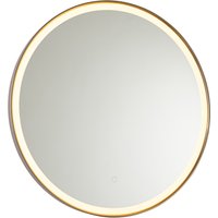 Badezimmerspiegel Roségold 70 cm inkl. LED mit Touchdimmer - Miral von QAZQA