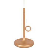 Outdoor-Tischleuchte Gold inkl. LED mit Touchdimmer wiederaufladbar - Sjarel von QAZQA