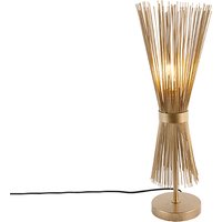 Country Tischlampe Messing - Broom von QAZQA