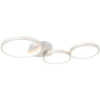 Qazqa - Deckenleuchte Stahl inkl. led 3-Stufen dimmbar 3-flammig - Pande Qazqa - Deckenleuchte Stahl inkl. led 3-Stufen dimmbar 3-flammig - Pande von QAZQA