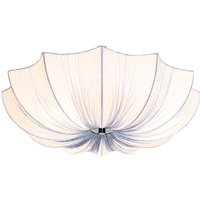 Design-Deckenlampe graue Seide 52 cm 3-flammig - Plu von QAZQA