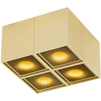 Design-Spot Gold 4-flammig - Qubo Honey Design-Spot Gold 4-flammig - Qubo Honey von QAZQA