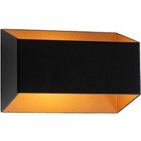 Design Wandleuchte schwarz mit Gold - Alone s. Design Wandleuchte schwarz mit Gold - Alone s. von QAZQA