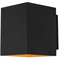 Design-Wandleuchte schwarz und gold quadratisch - Sola von QAZQA