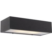 Design längliche Wandleuchte schwarz 25cm - Houx von QAZQA
