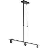 Hängelampe schwarz ohne Schirm - Combi 3 Deluxe Hängelampe schwarz ohne Schirm - Combi 3 Deluxe von QAZQA