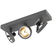 Industrial spot grau verstellbar 3-flammig - Go Industrial spot grau verstellbar 3-flammig - Go von QAZQA