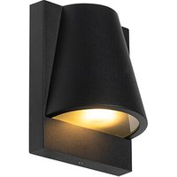 Industrielle Außenwandleuchte schwarz IP44 - Femke von QAZQA