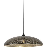 Industrielle Hängelampe schwarz mit Gold 60 cm - Japke von QAZQA