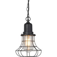 Ländliche Hängelampe im Freien schwarz - Moreno von QAZQA