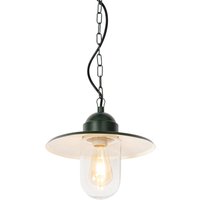 Moderne Außenhängelampe dunkelgrün IP44 - Kansas Moderne Außenhängelampe dunkelgrün IP44 - Kansas von QAZQA