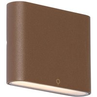 Moderne Außenwandleuchte rostbraun 11,5 cm inkl. led IP65 - Batt von QAZQA