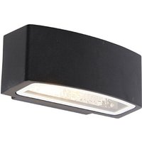 Moderne Außenwandleuchte schwarz IP44 - Latina von QAZQA