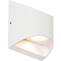 Moderne Außenwandleuchte weiß inkl. LED 2-flammig IP54 - Mal von QAZQA