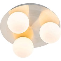 Qazqa - Moderne Badezimmer-Deckenleuchte Stahl 3-flammig - Cederic von QAZQA