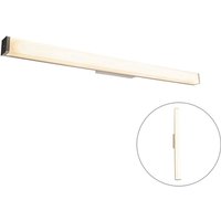 Qazqa - Moderne Badezimmer Wandleuchte Stahl 92 cm IP44 - Cascada von QAZQA