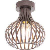 Moderne Deckenlampe braun 18 cm - Sapphira von QAZQA