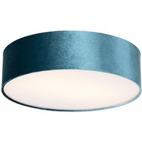 Moderne Deckenleuchte blau 40 cm - Drum von QAZQA