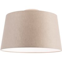 Moderne Deckenleuchte mit taupe Schirm 35 cm - Combi von QAZQA