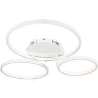 Moderne Deckenleuchte weiß inkl. led und Dimmer Rondas von QAZQA