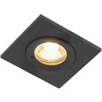 Moderne Einbauleuchte schwarz IP44 - Xena Square von QAZQA