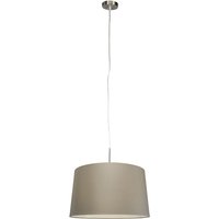 Moderne Hängelampe Stahl mit Schirm 45 cm Taupe - Combi 1 von QAZQA