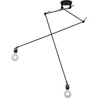 Moderne Hängelampe schwarz ohne Lampenschirm - Blitz ii von QAZQA