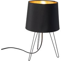 Moderne Tischlampe schwarz - Lofty von QAZQA