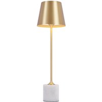Moderne Tischleuchte Gold 37cm inkl. led Dimmbar IP54 Wiederaufladbar - Topi Moderne Tischleuchte Gold 37cm inkl. led Dimmbar IP54 Wiederaufladbar - Topi von QAZQA