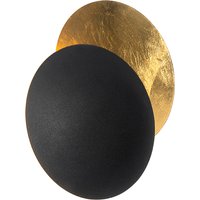Moderne Wandlampe schwarz mit Gold - Sunrise von QAZQA