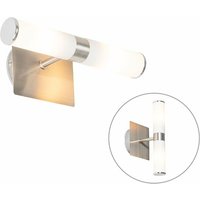 Moderne Wandleuchte Stahl IP44 2-flammig - Bath von QAZQA