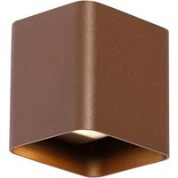 Moderne Wandleuchte rostbraun inkl. led IP54 quadratisch - Evi von QAZQA