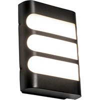 Moderne Wandleuchte schwarz inkl. LED IP44 - Gaev von QAZQA