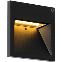 Moderne Wandleuchte schwarz inkl. LED - Gem 2 von QAZQA