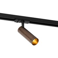 Moderner Spot Dunkelbronze für 1-phasiges Schienensystem 35mm - Iconic Jeana Luxe von QAZQA