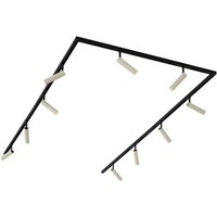 Modernes Schienensystem mit 10 Strahlern Beige und Schwarz 1-phasig - Slimline Uzzy Modernes Schienensystem mit 10 Strahlern Beige und Schwarz 1-phasig - Slimline Uzzy von QAZQA