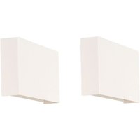 2er-Set moderne Wandleuchten weiß - Otan 2er-Set moderne Wandleuchten weiß - Otan von QAZQA