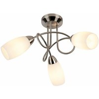 Klassische Deckenlampe Stahl 3 Lichter - Fortress von QAZQA