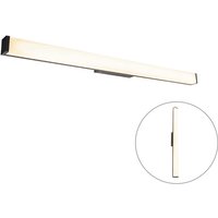 Qazqa - Moderne Badezimmer-Wandleuchte schwarz 92 cm IP44 - Cascada von QAZQA