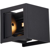 Moderne Wandleuchte Schwarz inkl. led IP44 - Edwin Quadro von QAZQA