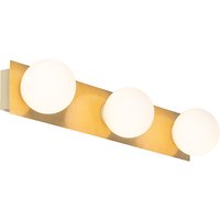 Moderne Wandleuchte gold 48 cm IP44 3-flammig - Cederic Moderne Wandleuchte gold 48 cm IP44 3-flammig - Cederic von QAZQA