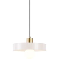 Retro-Hängelampe Gold mit beigem Glas - Jina von QAZQA