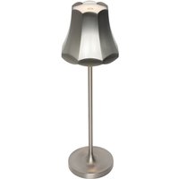 Retro Tischleuchte Gunmetal wiederaufladbar IP44 - Granny von QAZQA