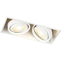 Smart Einbau Spot weiß trimless inkl. 2 WiFi GU10 - Oneon 2 Smart Einbau Spot weiß trimless inkl. 2 WiFi GU10 - Oneon 2 von QAZQA