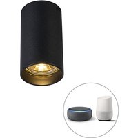 Smart moderner Spot schwarz inkl. WiFi GU10 - Tuba 1 von QAZQA
