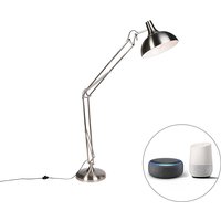 Smarte Stehlampe Stahl inkl. Wifi A60 - Hobby von QAZQA