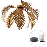 Smarte Deckenleuchte Gold 12 Flügel inkl. Wifi G95- Botanica von QAZQA