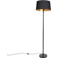 Smarte Stehleuchte schwarz mit schwarzem Schirm 45 cm inkl. wlan A60 - Simplo Smarte Stehleuchte schwarz mit schwarzem Schirm 45 cm inkl. wlan A60 - Simplo von QAZQA